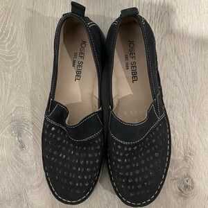 Josef Seibel Shoes Womens Size 38 8 US Black Ballet Flat Shoes Slip On